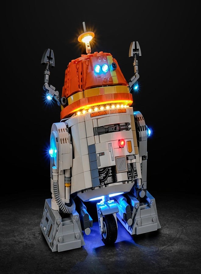 Vaodest مصباح ليد Vaodest لنموذج مكعبات روبوت Astromech من ليغو 75416 (C1-10P)، متوافق مع النموذج 75416 (مصباح ليد فقط، وليس مجموعة مكعبات البناء). - Image 1